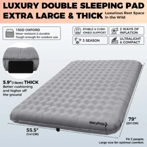 Inflatable Double Camping Mat,