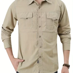 Men's Outdoor Military Style Long Sleeve Shirt