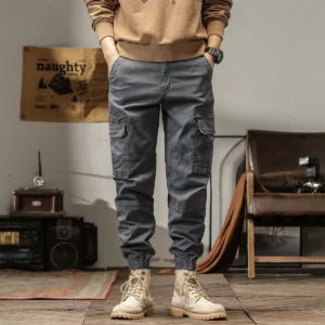 Side Pockets Zipper Mens Jogger